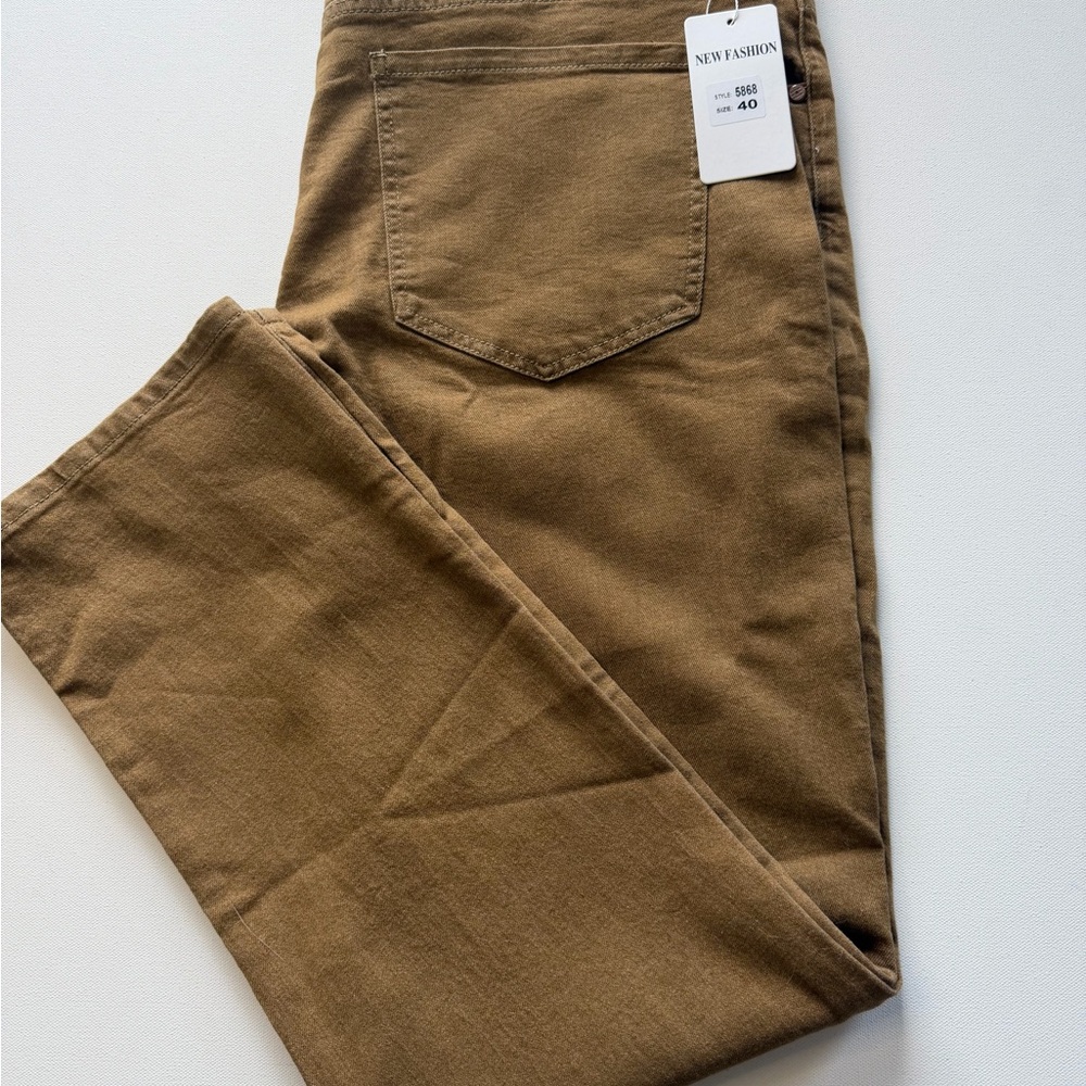 Men’s Slim Straight Jeans - Brown